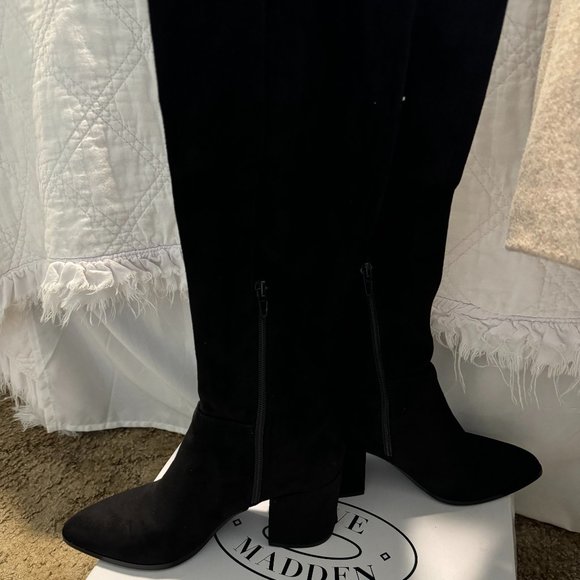 Steve Madden Suede Knee High Boot - Picture 4 of 4